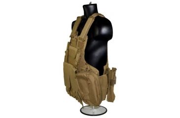Image of Sniper Cross Draw Tactical Multi Function Vest, Tan, ASVT02-T