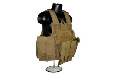 Image of Sniper Cross Draw Tactical Multi Function Vest, Tan, ASVT02-T