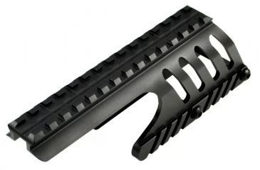 Image of Sniper Tactical Saddle Scope Sight Weaver/Picatinny Rail Mount For Remington 870 Compatible, Black, MRM87