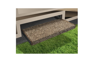 Image of Prest-O-Fit Jumbo Wraparound+Plus RV Step Rug - 23in, Brown, 2-0051