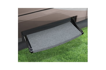 Image of Prest-O-Fit Outrigger Radius Xt Curved RV Step Rug, Castle Gray, 22in, 2-0383