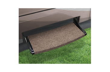 Image of Prest-O-Fit Outrigger Radius Xt Curved RV Step Rug, Walnut Brown, 22in, 2-0381