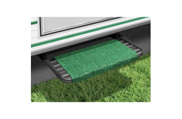 Image of Prest-O-Fit Wraparound RV Step Rug, Green, 18in, 2-0040