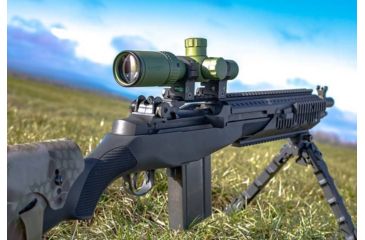 Image of Pride Fowler Industries RR-Evolution-3G Rifle Scope, 1-6x24mm, 30mm Tube, First Focal Plane, Red Illumination, Rapid Reticle 3G BDC Reticle, Green, RR007-FDE