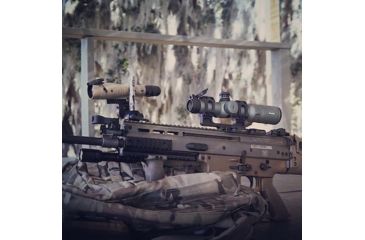 Image of Pride Fowler Industries RR-Evolution-3G Rifle Scope, 1-6x24mm, 30mm Tube, First Focal Plane, Red Illumination, Rapid Reticle 3G BDC Reticle, Green, RR007-FDE