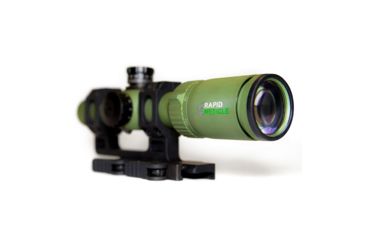 Image of Pride Fowler Industries RR-Evolution-3G Rifle Scope, 1-6x24mm, 30mm Tube, First Focal Plane, Red Illumination, Rapid Reticle 3G BDC Reticle, Green, RR007-FDE