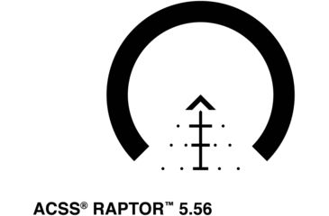 Image of Primary Arms 1-6X24mm First Focal Plane Rifle Scope w/ACSS Raptor 5.56 Reticle, Black, PA1-6X24FFP-R-5.56