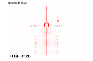 Image of Primary Arms SLx 4-14X44mm First Focal Plane Rifle Scope - Illuminated R-Grid 2B Reticle, Black, 4-14X44 mm, PA4-14X44FFP-R-GRID-2B
