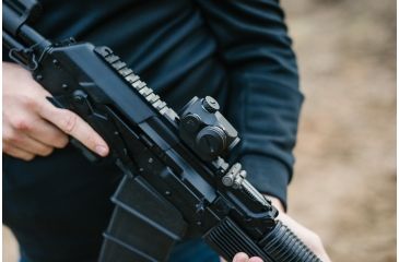 Image of Open Box Demo, Primary Arms SLx Micro Dot w/Removable Case, Rotary Knob and up to 50K-Hour Battery Life, 2 MOA Dot Reticle, Black MD-RB-AD