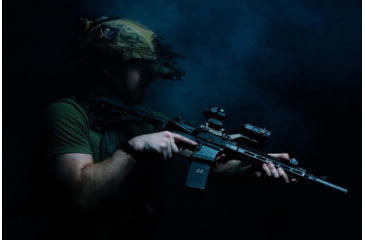 Image of Primary Arms GLx MicroPrism Prismatic Red Dot Sight, 1x, Illuminated Red ACSS Cyclops Gen 3 Reticle, Black, 710071