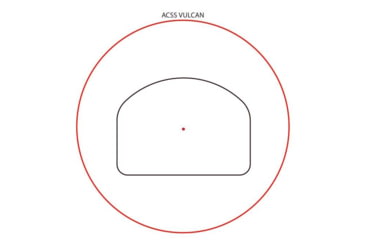 Image of Primary Arms GLx Mini Reflex Sight, ACSS Vulcan Dot, Black, 810038