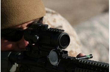 Image of Primary Arms SLx 4X Compact Prism Scope with the Patented 7.62X39/300BO ACSS Reticle, Black PAC4XAK300BO