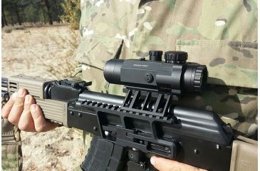 Image of Primary Arms SLx 4X Compact Prism Scope with the Patented 7.62X39/300BO ACSS Reticle, Black PAC4XAK300BO