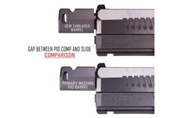 Image of Primary Machine CZ P-10C Stealth Comp 9mm, 1/2-28 Thread, Black Anodize, SC/P10C/BA