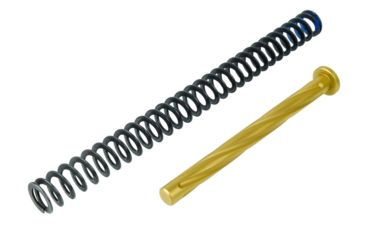 Image of Primary Machine P10C Guide Rod Fluted w/ 15lb Recoil Spring, Titanium Nitride Gold P10C/GUIDEROD/TiN/15