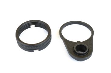 Image of Primary Weapons Systems PWS Enhanced Buffer Tube, Mil-Spec Gen 2 Ratchet Lock endplate, Black, AR-15, 4G2BTMB-1F