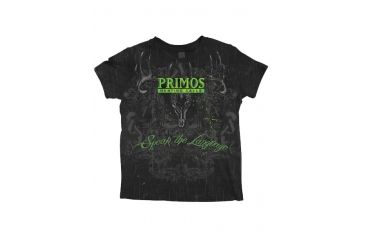 Image of Primos Hunting AOP Deer Short Sleeve T-Shirt - Green/Black, Extra Large 53518