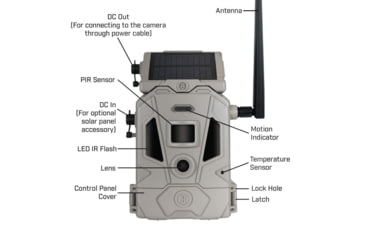 Image of Bushnell CelluCORE 20MP Solar Dual-SIM Trail Camera, Brown, 119904S