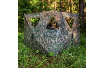 Image of Primos Hunting Double Bull SurroundView Stakeout Hunting Blind, Mossy Oak Greenleaf, 65164
