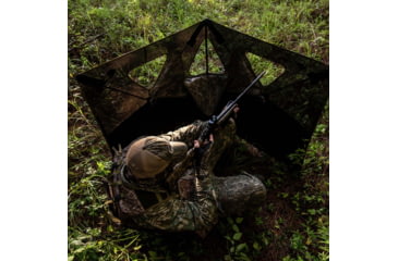 Image of Primos Hunting Double Bull SurroundView Stakeout Hunting Blind, Mossy Oak Greenleaf, 65164