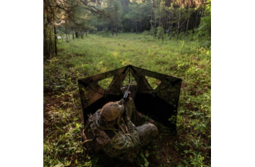 Image of Primos Hunting Double Bull SurroundView Stakeout Hunting Blind, Mossy Oak Greenleaf, 65164
