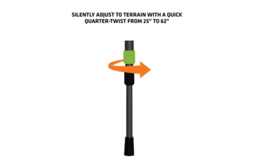 Image of Primos Hunting Pole Cat Tall Monopod Shooting Stick, Clam, 65481