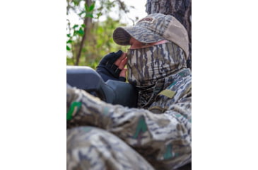 Image of Primos Hunting Stretch-Fit Buff Mask, Mossy Oak Bottomland, One Size, PS6680