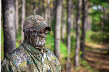 Image of Primos Hunting Stretch-Fit Buff Mask, Mossy Oak Bottomland, One Size, PS6680