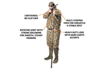 Image of Primos Hunting Trigger Stick Gen 3 Tall Monopod,33-65in,Truth Camo,Clam, 65813