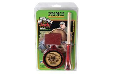 Image of Primos Lil' Jack Friction Turkey Call Wooden Pot With High Frequency Glass Surface and Laminate Striker 261