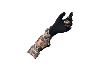 Image of Primos Hunting Stretch-Fit Call Gloves w/Sure-Grip and Extended Cuff, Mossy Oak New Break Up 6398