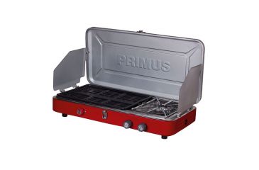 Image of Primus Profile DUO Burner and BBQ Grill Stove, Red/Grey, P-329285