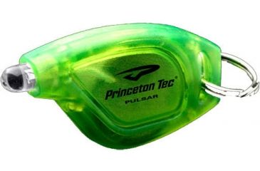 Image of Princeton Tec Pulsar LED Compact Light, Translucent Yellow w/ Green LED, P-2-NY