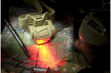 Image of Princeton Tec Remix Pro MPLS LED Headlamp, Tan, Red/Green/IR, RMX150PRO-NOD-RBI-TN