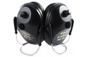 Image of Pro Ears Pro 300 Wind Abatement Hearing Protection NRR 26dB Behind Head Earmuffs, Black