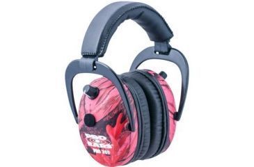 Image of Pro Ears Pro 300 Wind Abatement Hearing Protection NRR 26dB Headset, Pink Camo