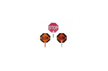 Image of Pro-Line Traffic Safety 18inch Paddle Sign - Stop/slow - PS01
