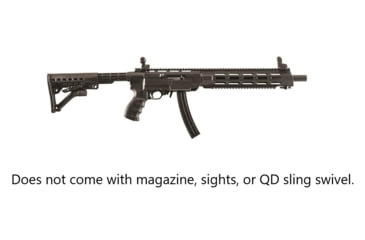 Image of Pro Mag Archangel 556 Conversion Stock for Ruger 10/22 w/Extended Length Monolithic Rail Forend, Black Polymer, AA556R-EX