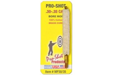 Image of Pro-Shot .30 Cal-.35 Cal Cotton Bore Mop, Pack of 12, MP30-35-CS