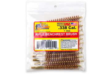 Image of Pro-Shot .338 Caliber Rifle Brush Dozen Pack, 12 Quantity, 338R-D