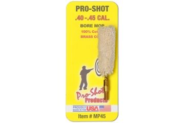 Image of Pro-Shot .40-.45 Cal Cotton Bore Mop, Pack of 12, MP45-CS