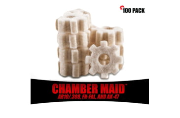 Image of Pro-Shot Chamber Maid .308 Cal./7.62mm Chamber Star Swabs, 100 Pack, White, 308CMS-100