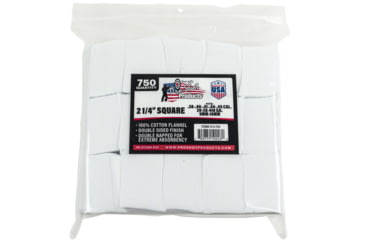 Image of Pro-Shot Cotton Flannel Patches .38-.45 Caliber/20-.410 Gauge 2.25 Inch Square 750 Per Bag