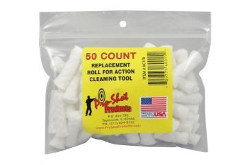 Image of Pro-Shot Pro-Shot Cotton Refills For Action/Chamber Cleaning Tool ACT/KT 50 Per Package, Stainless Steel, ACT/R