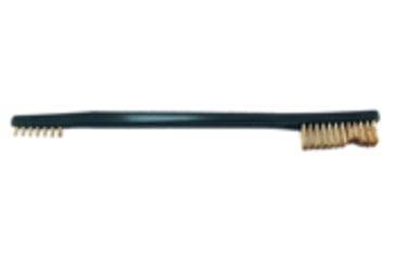 Image of Pro-Shot Double End Gun Brush, Gray Handle w/ Bronze Bristles, BZDE