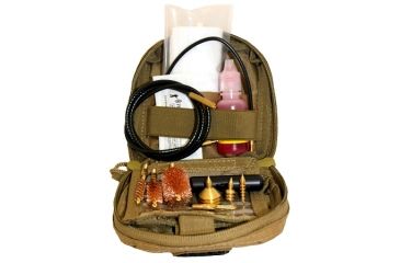 Image of Pro-Shot Pro-Shot Spec Ops Tactical 3 Gun Pouch Soft Case Cleaning Kit, Coyote, .223 Cal/5.56mm-9mm-.45 Cal.- 12 GA 3G-KIT, Coyote, 3G-KIT