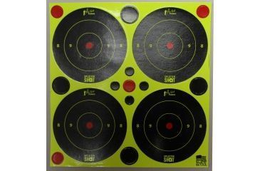 Image of Pro-Shot Pro-Shot Splatter Shot Bullseye w/ Pasters, Green, 3in, 3B-Green-48, Green, Black, 3B-Green-48