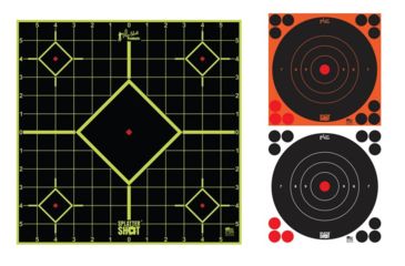 Image of Pro-Shot Splatter Shot Peel &amp; Stick Targets, Green, Orange, White