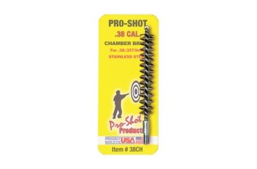Image of Pro-Shot Pro-Shot Stainless Steel Chamber Brush .38/.357 Revolver, Stainless Steel, 38CH