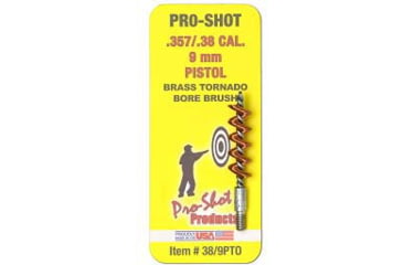Image of Pro-Shot Tornado Pistol Brush .38 Caliber/9mm